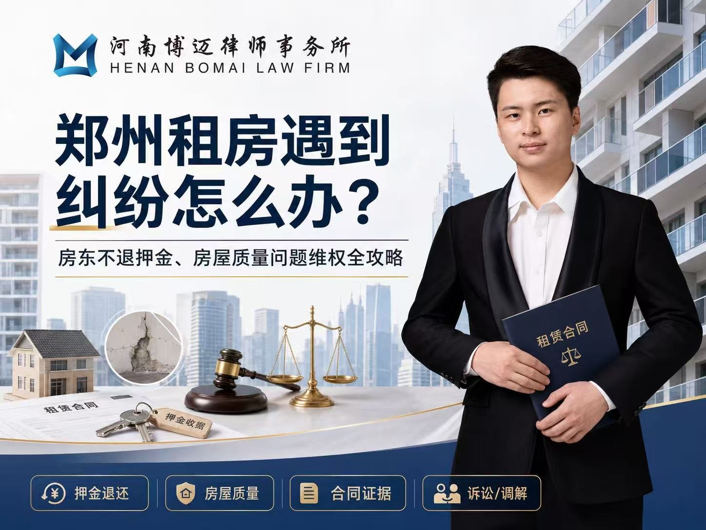 郑州租房纠纷怎么维权？房东不退押金、房屋质量问题处理全攻略