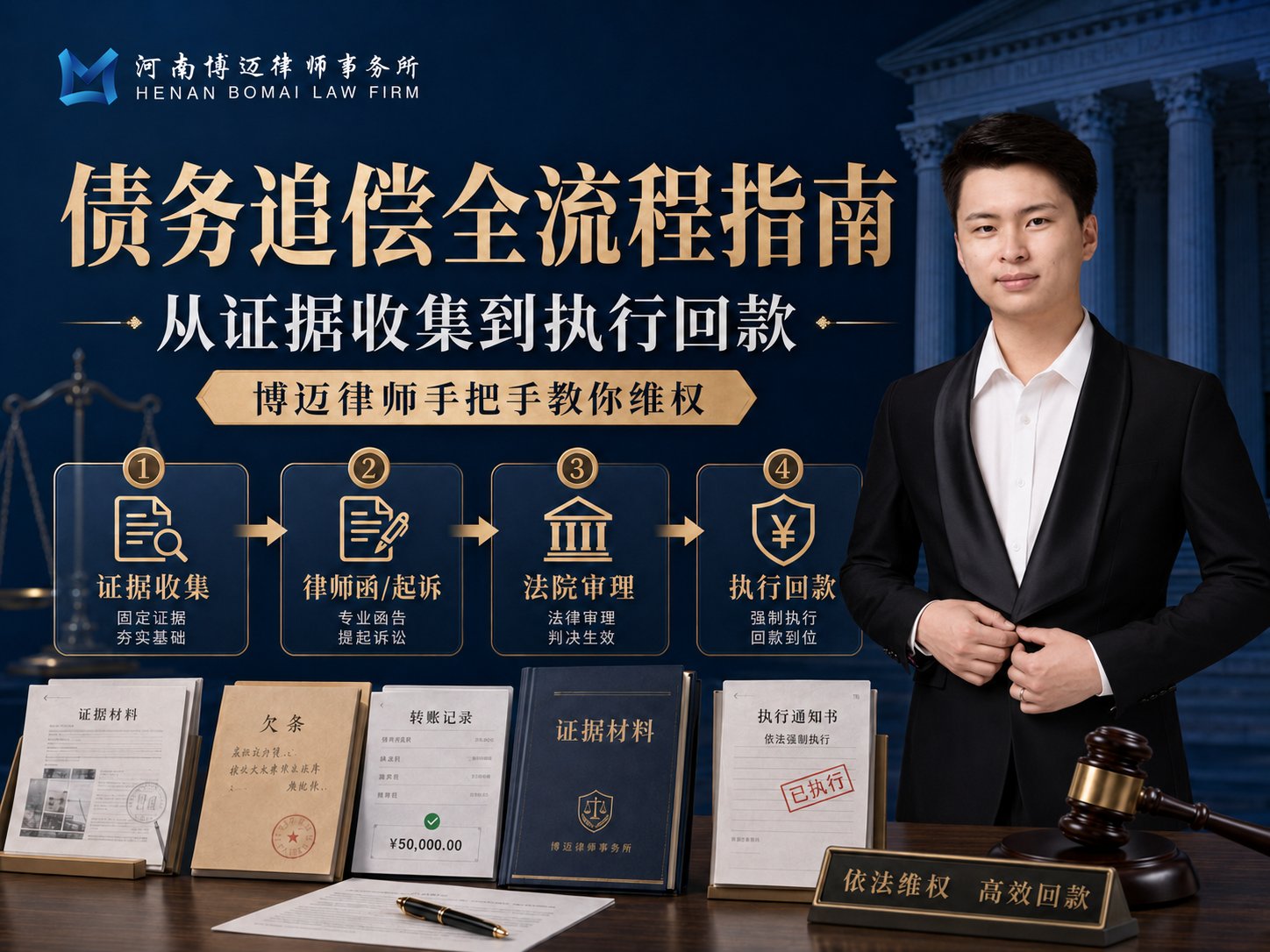 债务追偿全流程指南：从证据收集到执行回款，郑州债务追偿律师手把手教你维权
